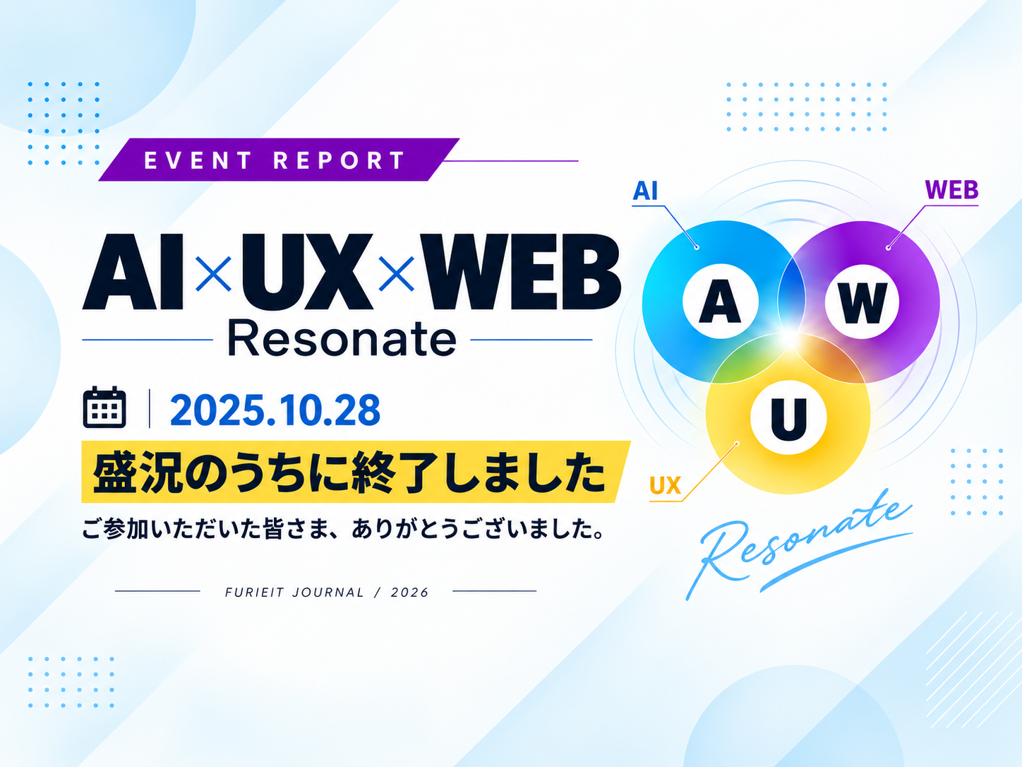 2025年10月28日開催「AI×UX×WEB Resonate」イベントレポート
